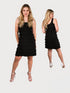 CHACHA Ruffle Sleeveless Knee Length Dress - D760